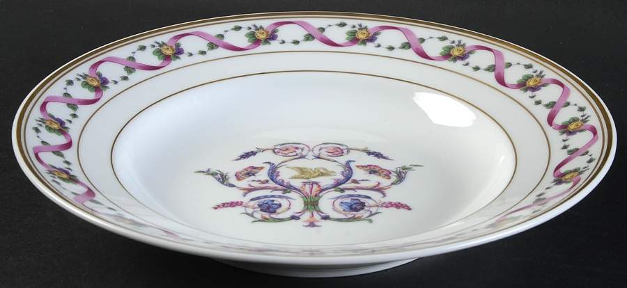 Rapallo Large Rim Soup Bowl by Ginori 1735-1