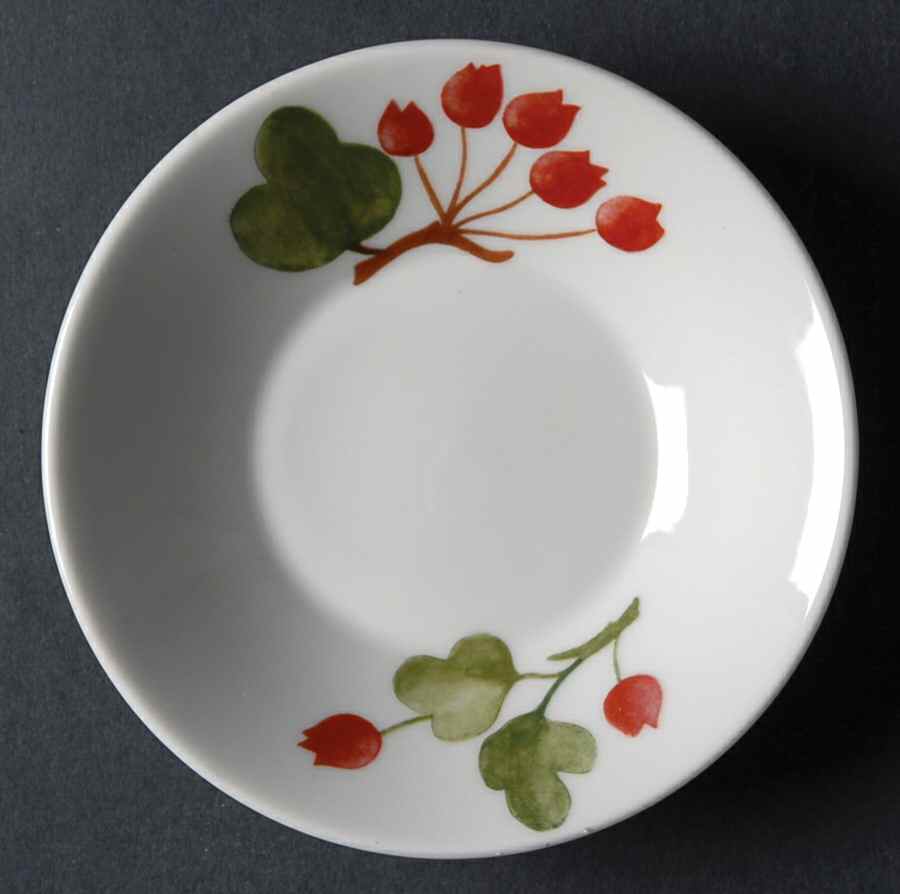 Red Currant Saucer for Demitasse Cup by Ginori 1735-1
