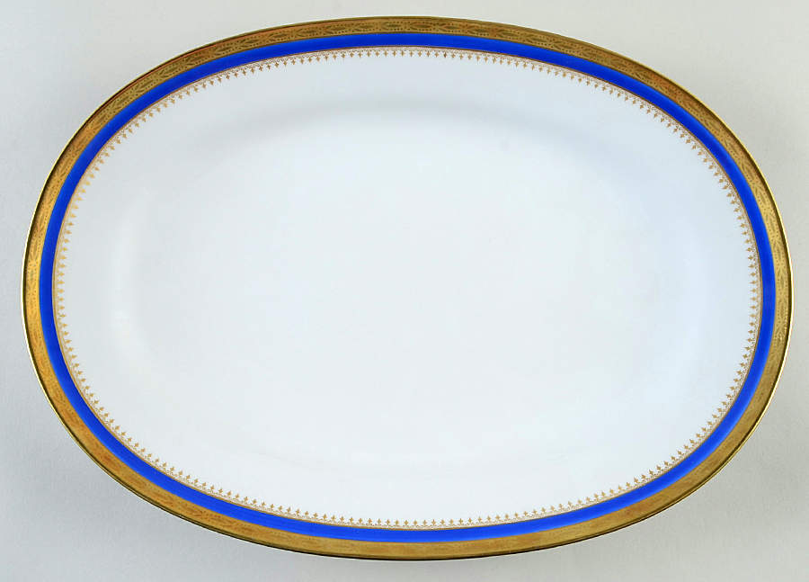 Regal Blue 15" Oval Serving Platter by Ginori 1735-1