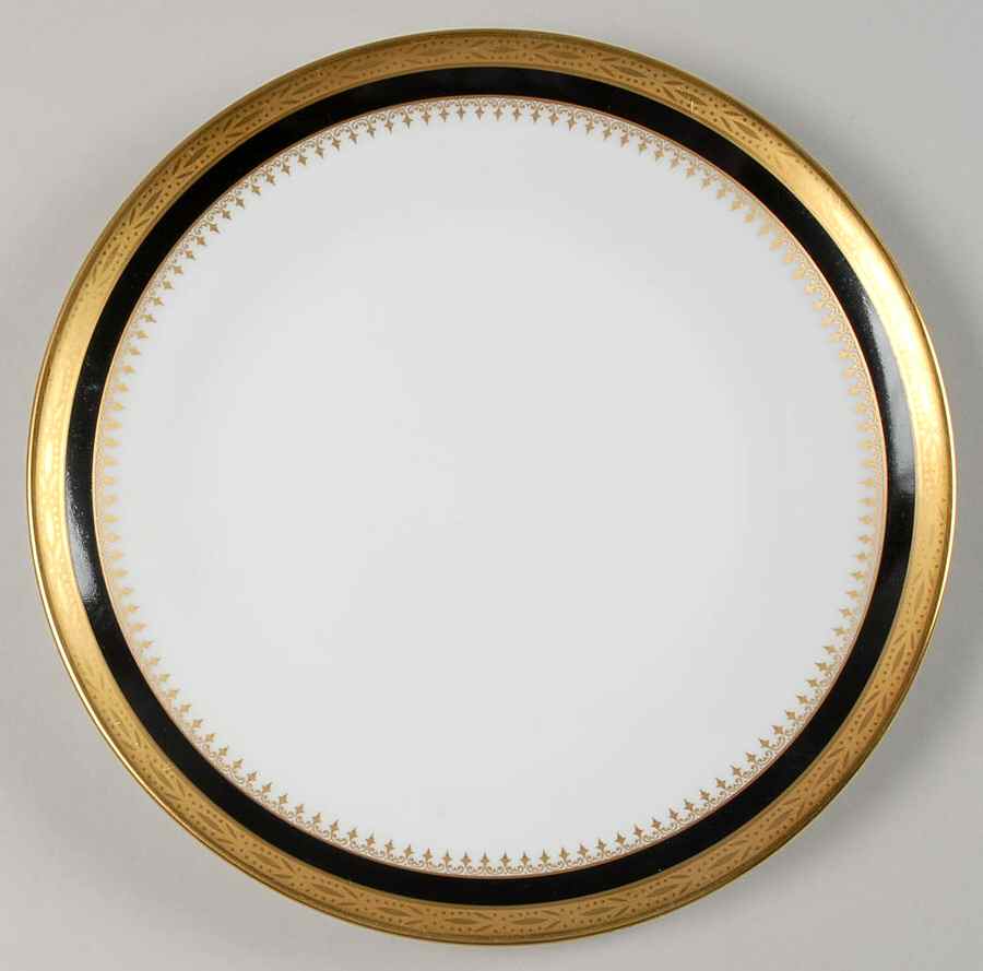 Regal Black Salad Plate by Ginori 1735-1