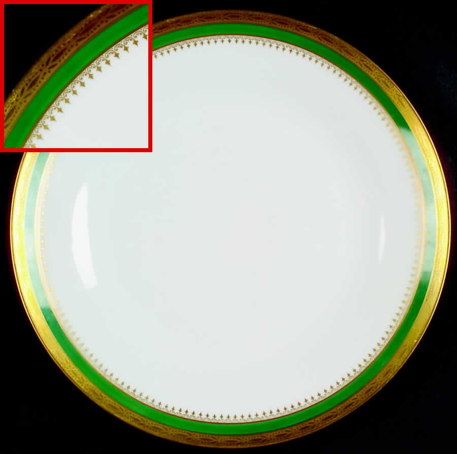 Regal Green Dinner Plate by Ginori 1735-1