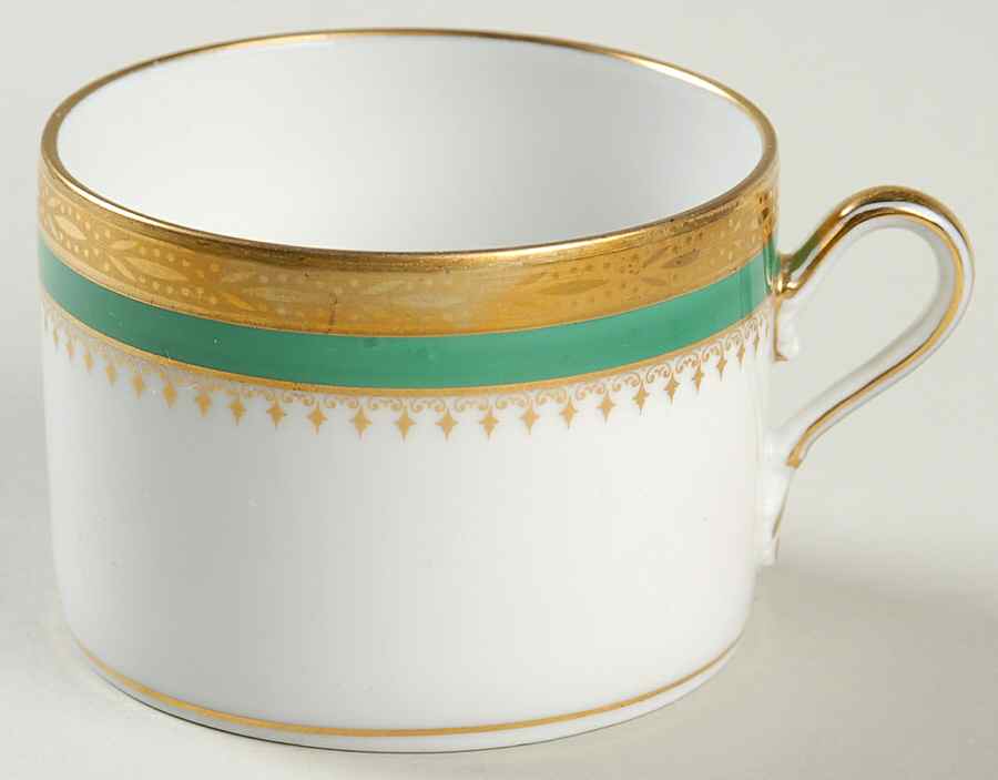 Regal Green Flat Cup by Ginori 1735-1