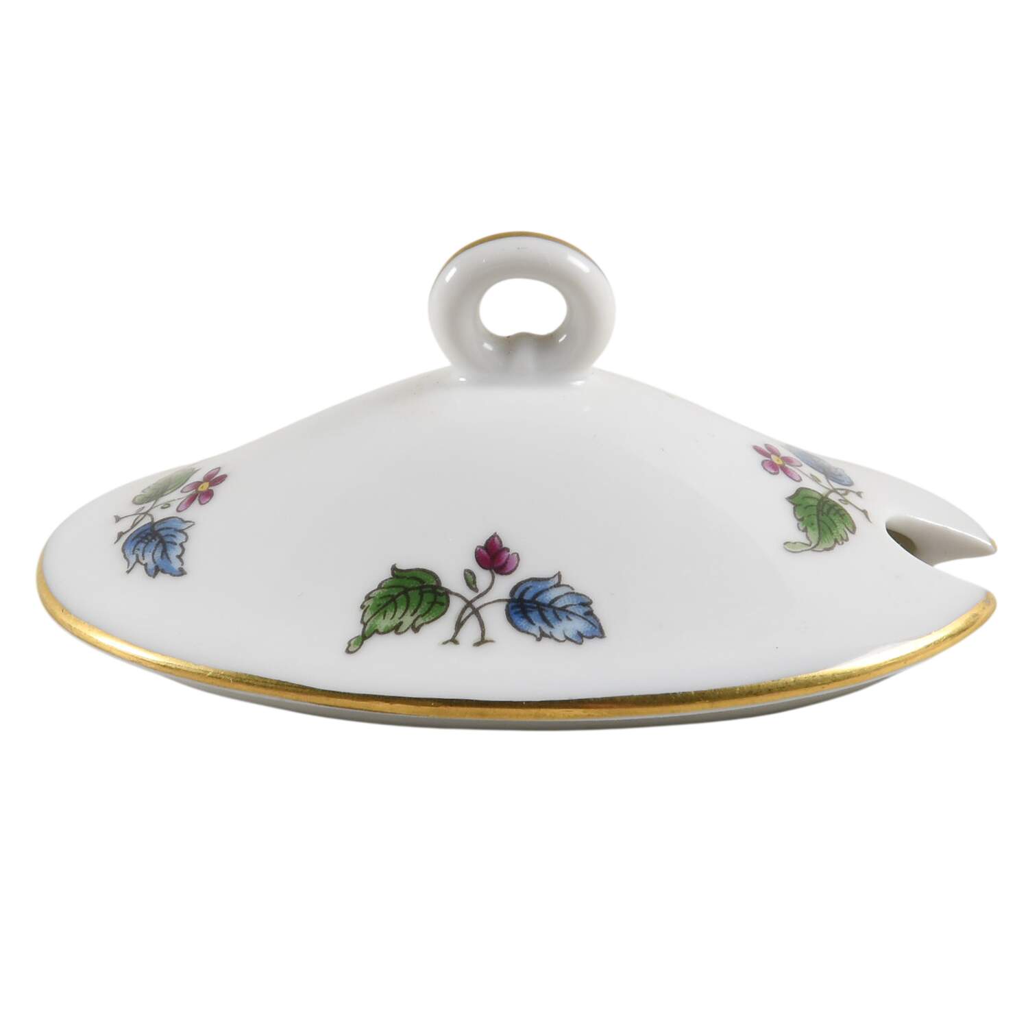 Riviera (Smooth, Coupe Shape) Lid for Oval Mustard W/Att Underplt by Ginori 1735-1