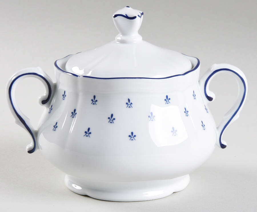 Royal Blue Sugar Bowl & Lid by Ginori 1735-1