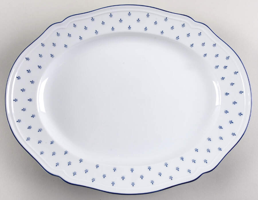 Royal Blue 13" Oval Serving Platter by Ginori 1735-1
