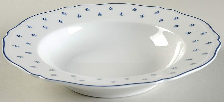 Royal Blue Rim Soup Bowl by Ginori 1735-1