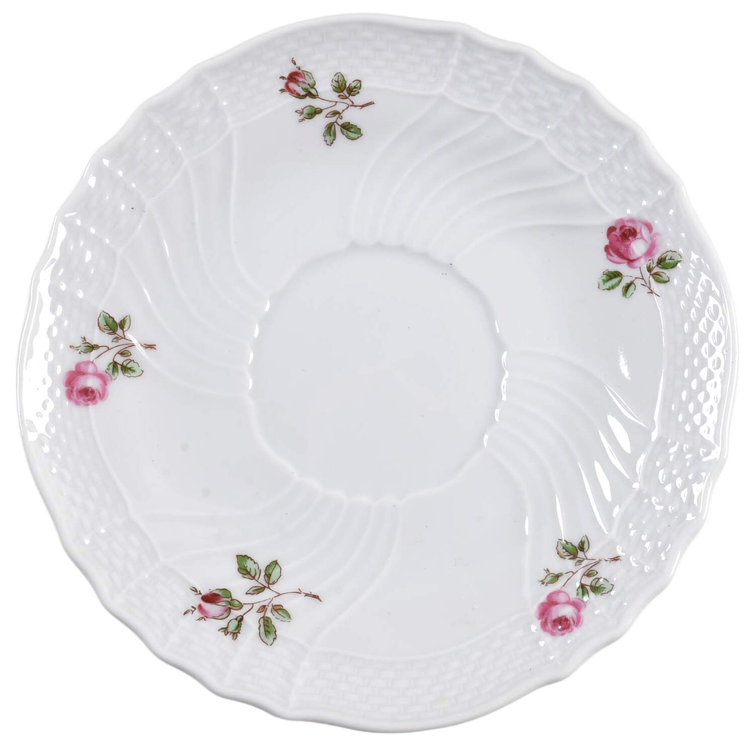 Roselline Saucer for Flat Cup by Ginori 1735-1