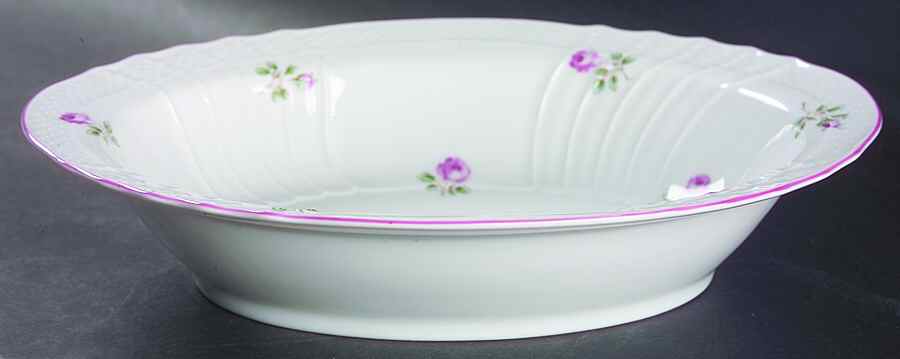 Roselline 10" Oval Vegetable Bowl by Ginori 1735-1