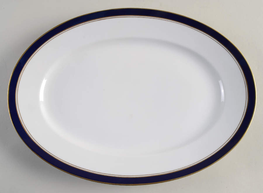 Sardinia Blue 13" Oval Serving Platter by Ginori 1735-1