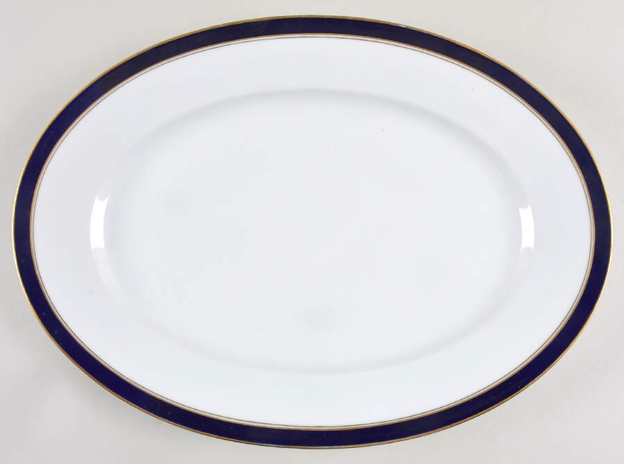 Sardinia Blue 15" Oval Serving Platter by Ginori 1735-1