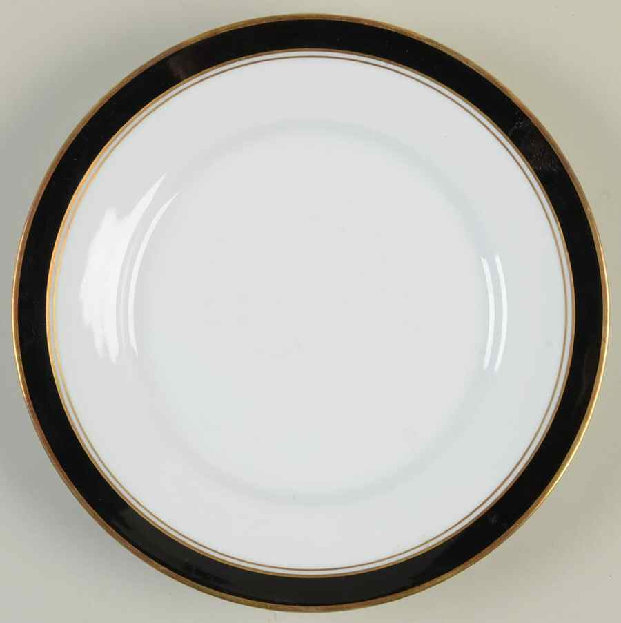 Sardinia Black Salad Plate by Ginori 1735-1