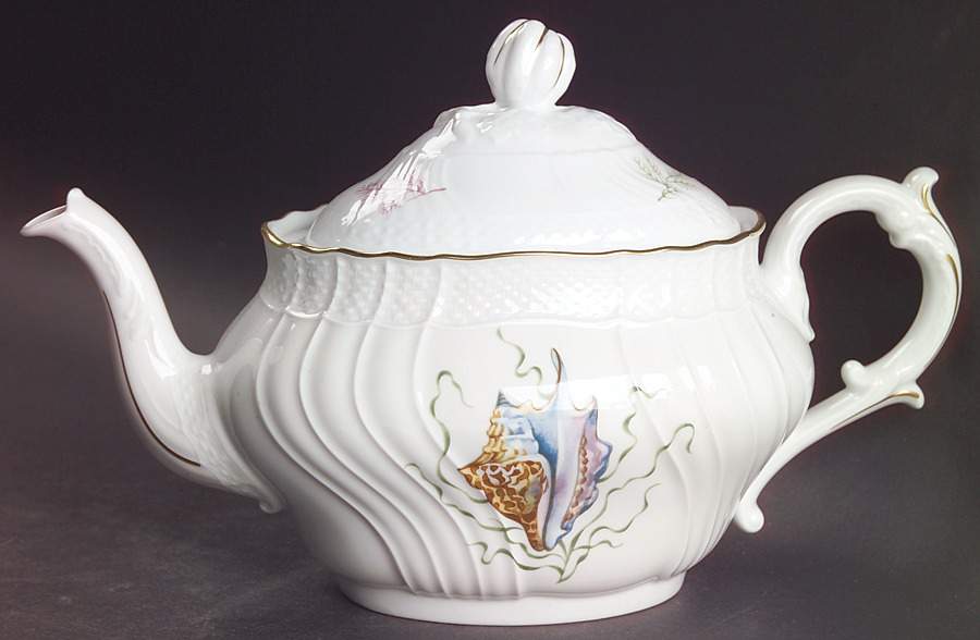 Shells Teapot & Lid by Ginori 1735-1