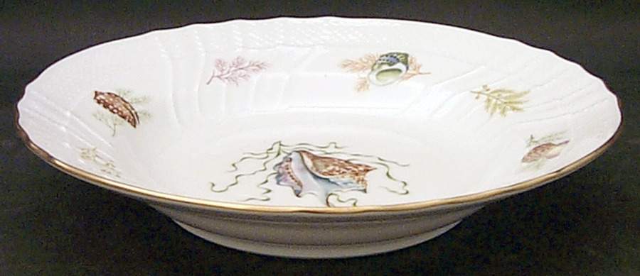 Shells Large Rim Soup Bowl by Ginori 1735-1