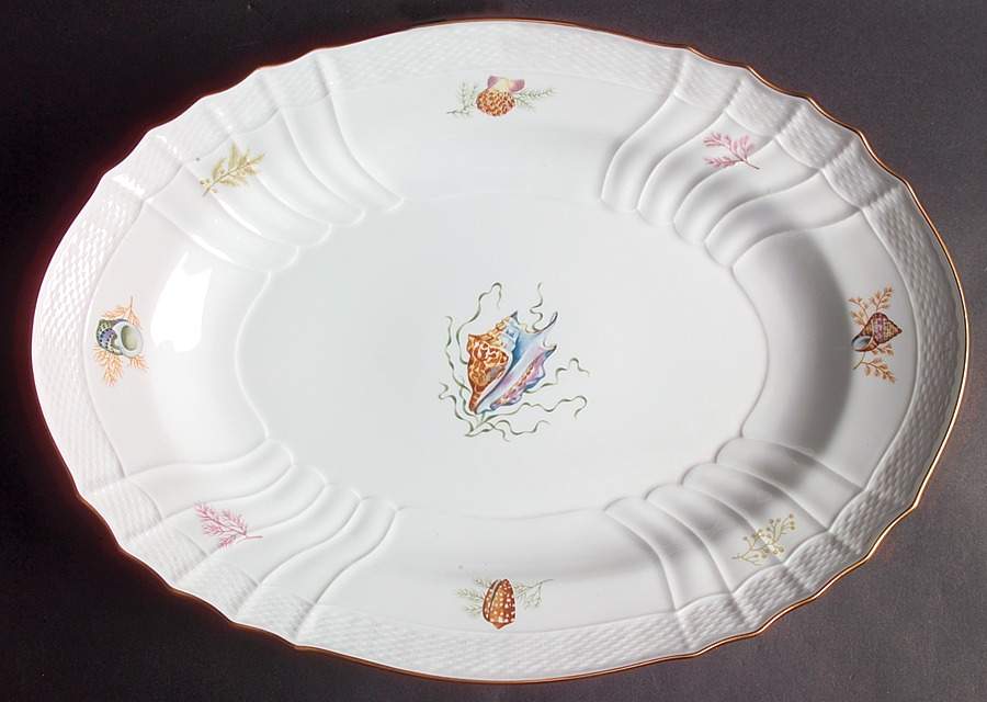 Shells 16" Oval Serving Platter by Ginori 1735-1