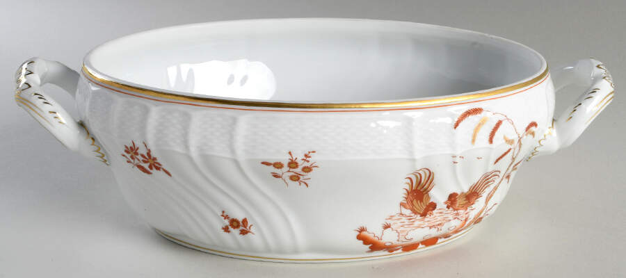 Siena Rust (Scalloped, Vecchio Ginori) Tureen No Lid by Ginori 1735-1
