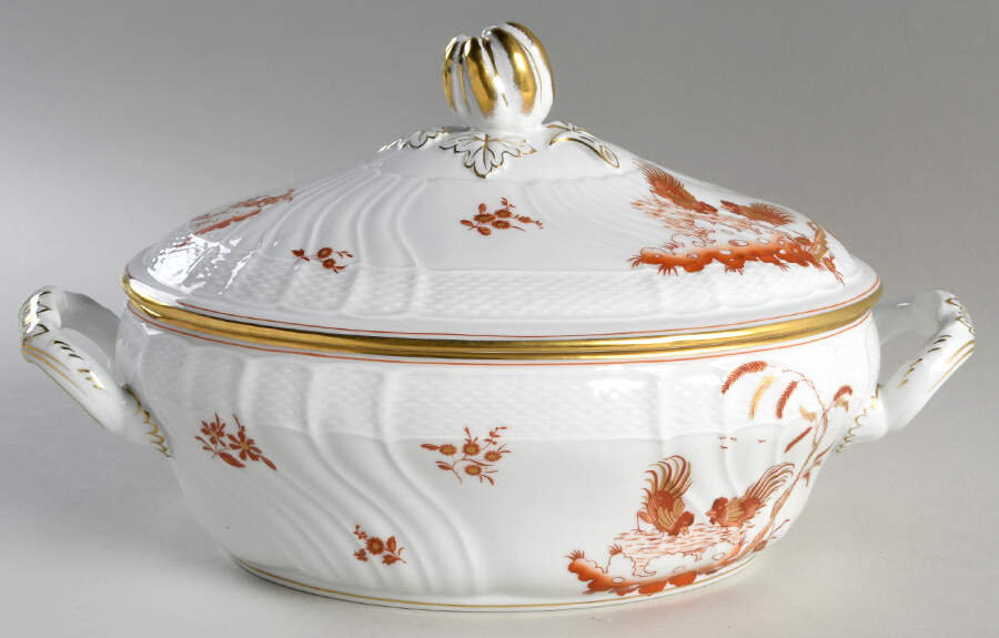 Siena Rust (Scalloped, Vecchio Ginori) Tureen &  Lid by Ginori 1735-1
