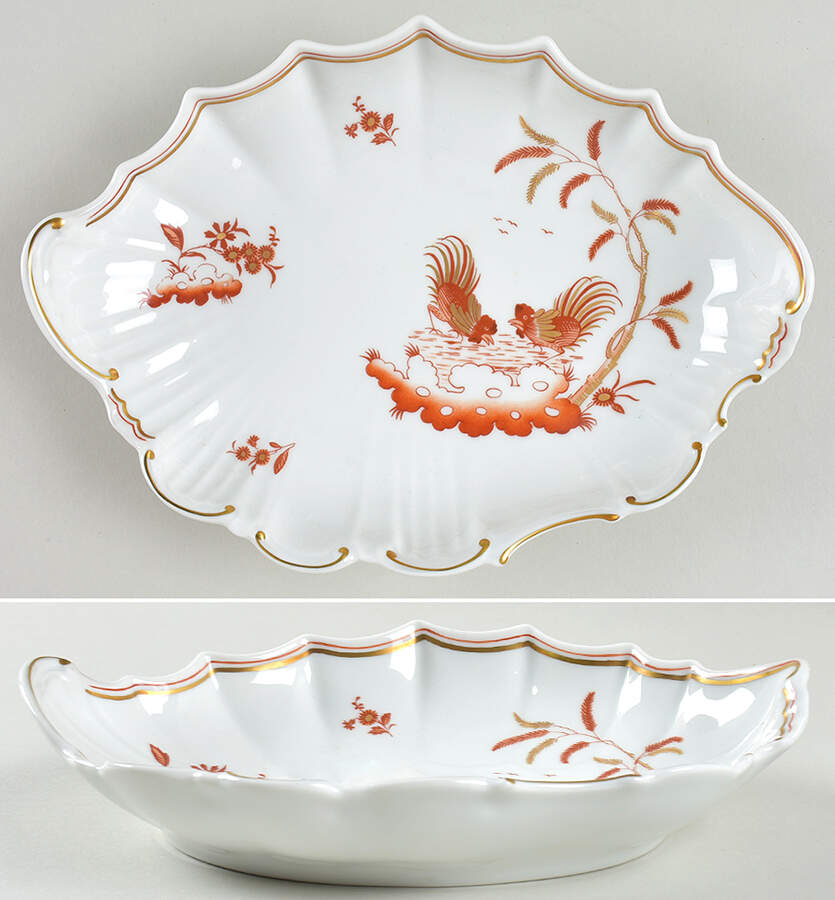 Siena Rust (Scalloped, Vecchio Ginori) Scalloped Tray by Ginori 1735-1