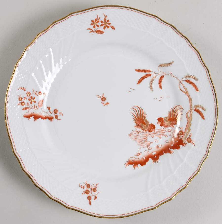 Siena Rust (Scalloped, Vecchio Ginori) Luncheon Plate by Ginori 1735-1