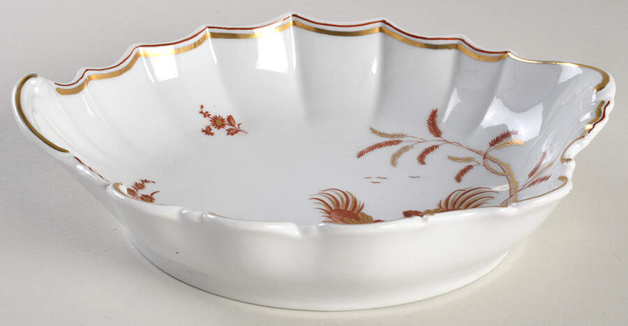 Siena Rust (Scalloped, Vecchio Ginori) Medium Oval Fluted Dish by Ginori 1735-1