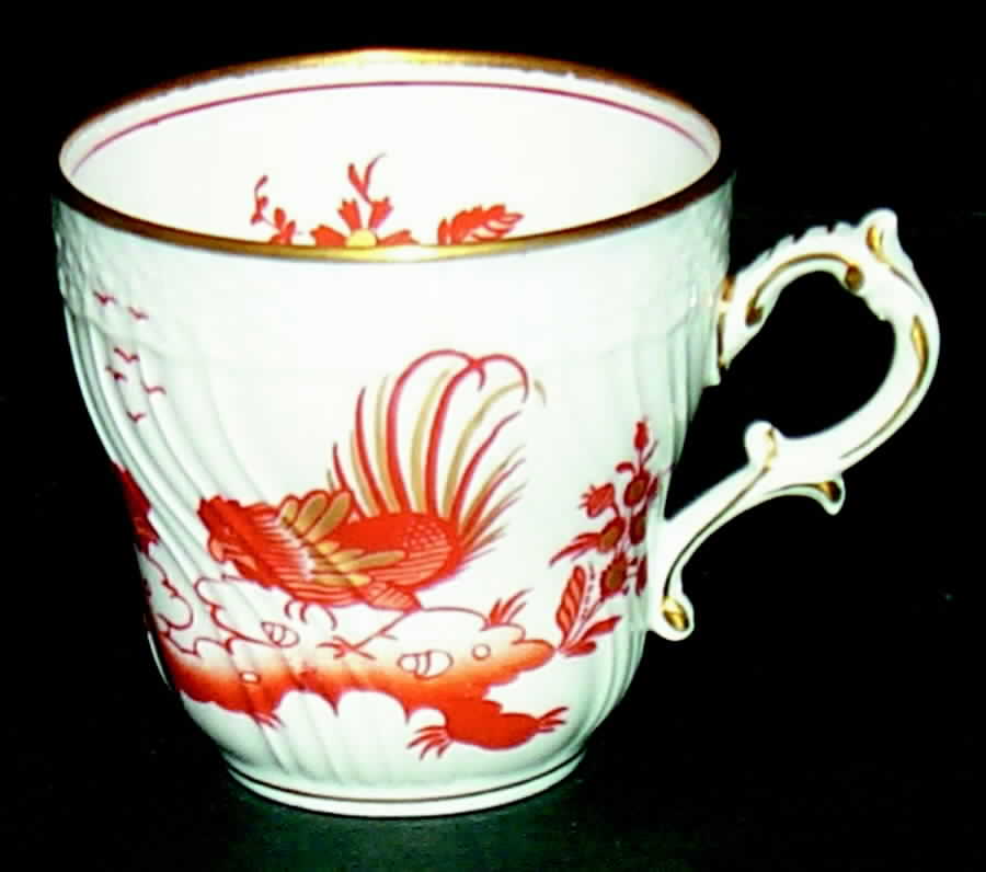 Siena Rust (Scalloped, Vecchio Ginori) Flat Demitasse Cup by Ginori 1735-1