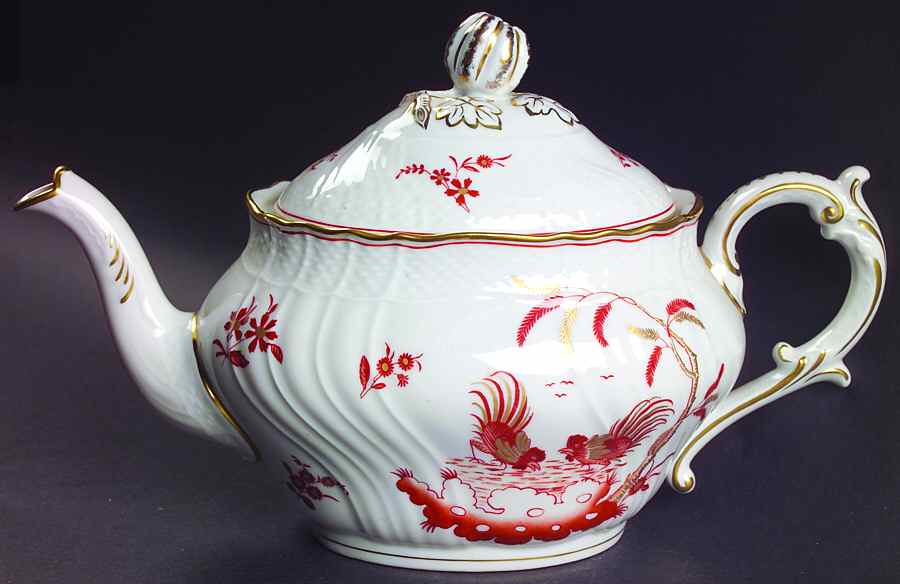 Siena Rust (Scalloped, Vecchio Ginori) Teapot & Lid by Ginori 1735-1