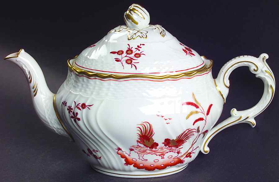 Siena Rust (Scalloped, Vecchio Ginori) Mini Teapot & Lid by Ginori 1735-1