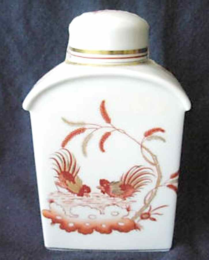 Siena Rust (Scalloped, Vecchio Ginori) Tea Caddy & Lid by Ginori 1735-1