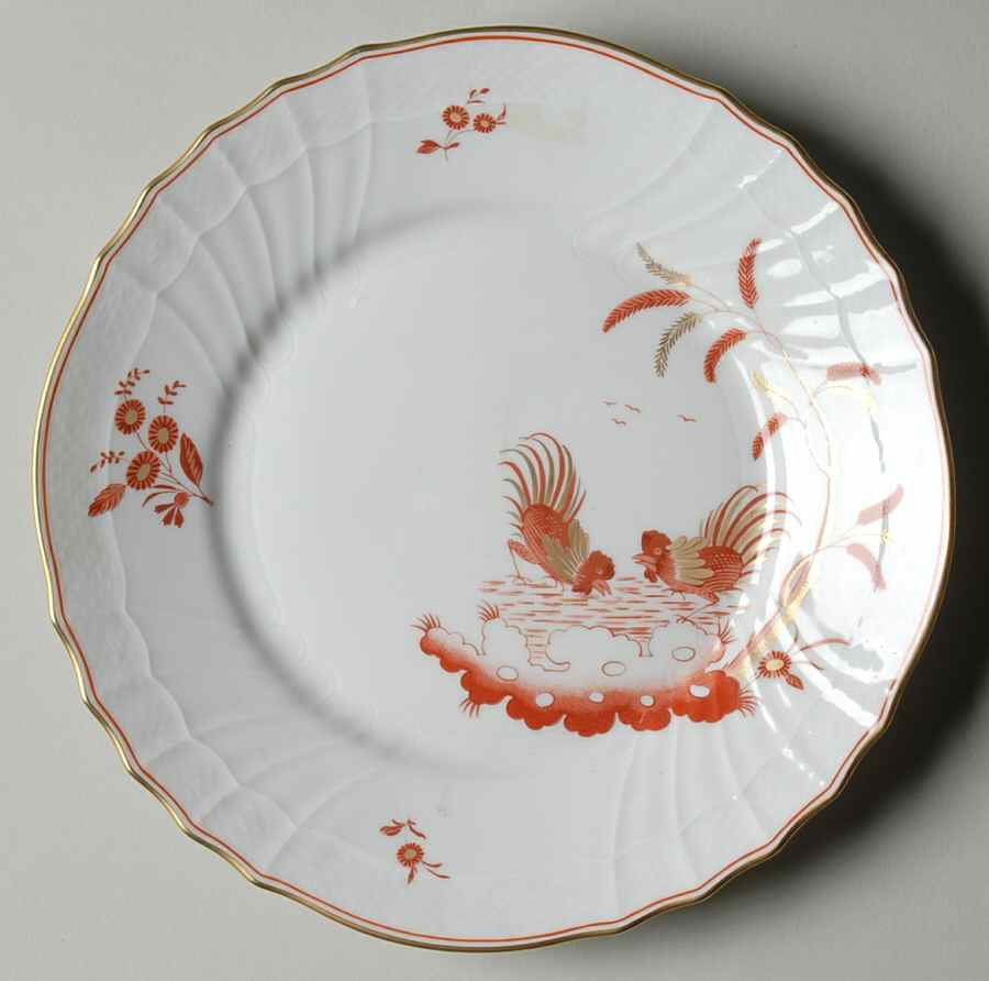 Siena Rust (Scalloped, Vecchio Ginori) Salad Plate by Ginori 1735-1