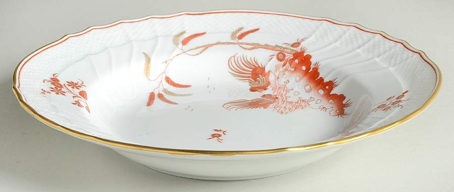 Siena Rust (Scalloped, Vecchio Ginori) Large Rim Soup Bowl by Ginori 1735-1