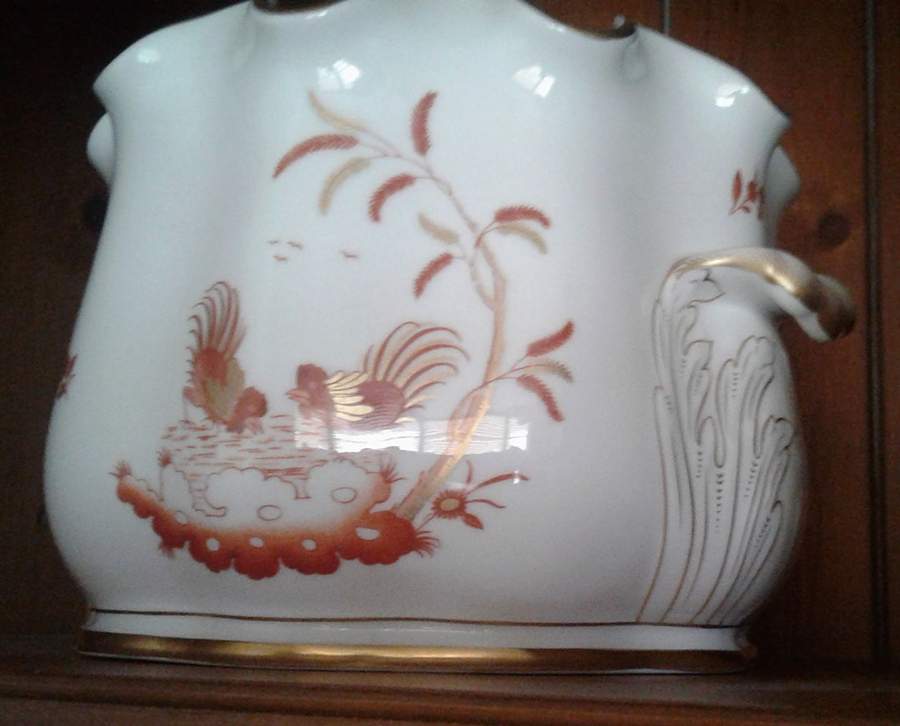 Siena Rust (Scalloped, Vecchio Ginori) 6" Cachepot by Ginori 1735-1