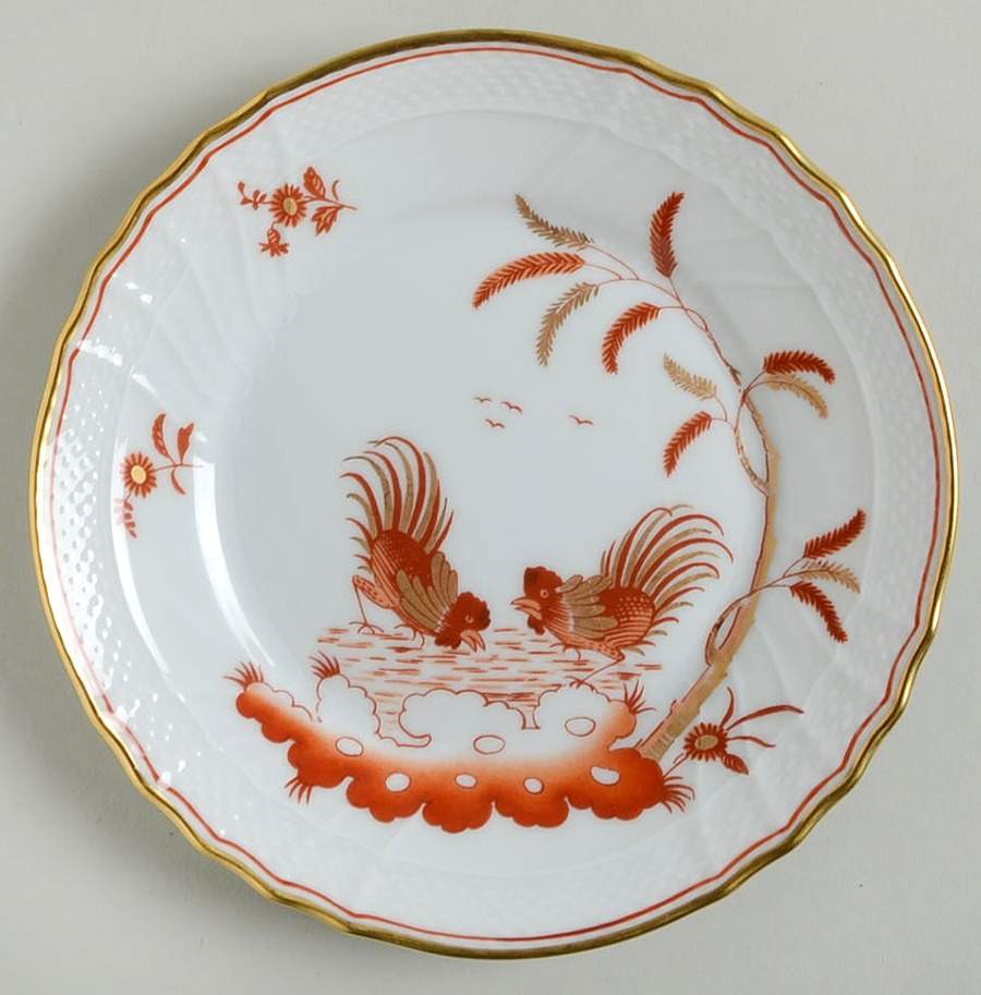 Siena Rust (Scalloped, Vecchio Ginori) Small Bread & Butter Plate by Ginori 1735-1