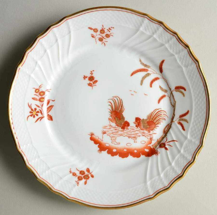 Siena Rust (Scalloped, Vecchio Ginori) Salad/Dessert Plate by Ginori 1735-1