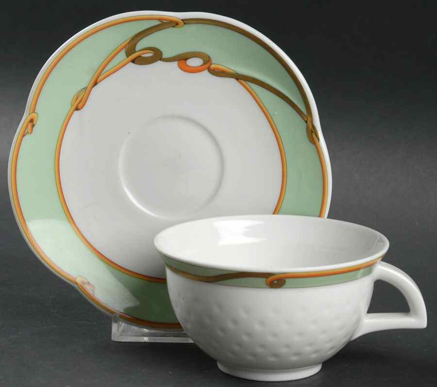 Sirio Flat Cup & Saucer Set by Ginori 1735-1