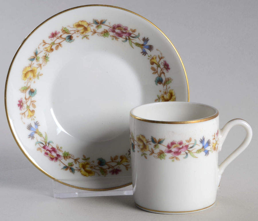 Sorrento Flat Demitasse Cup & Saucer Set by Ginori 1735-1
