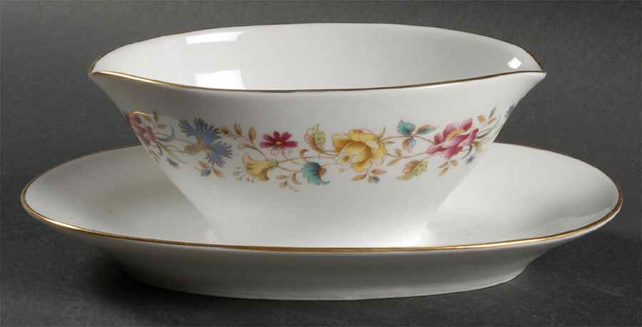 Sorrento Gravy Boat with Attached Underplate by Ginori 1735-1
