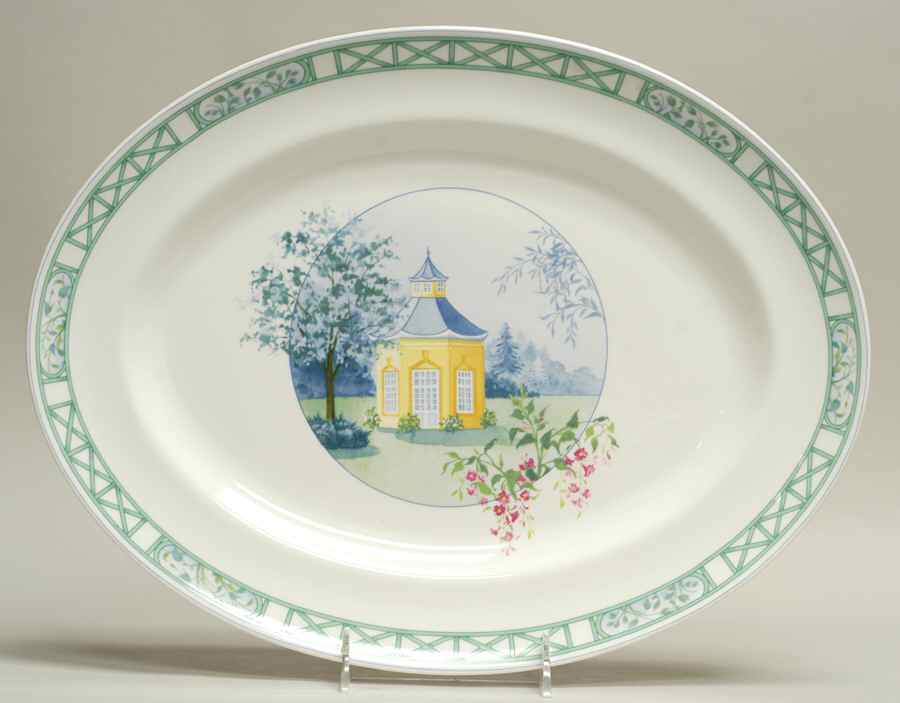 Stresa 15" Oval Serving Platter by Ginori 1735-1