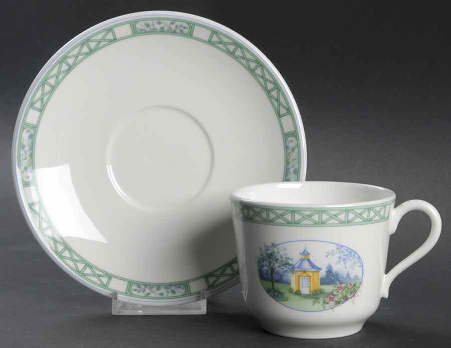 Stresa Flat Cup & Saucer Set by Ginori 1735-1