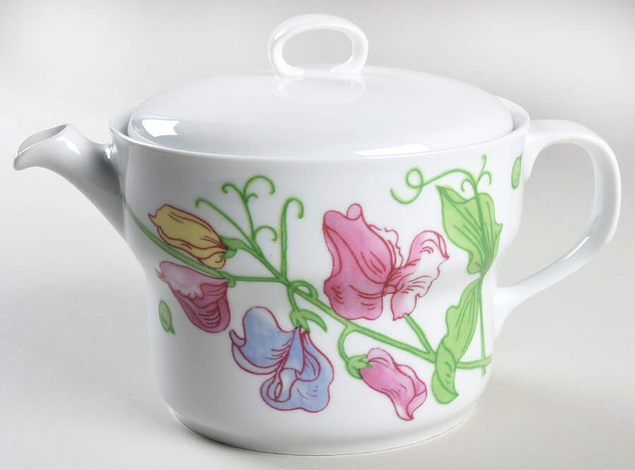 Sweet Pea Teapot & Lid by Ginori 1735-1