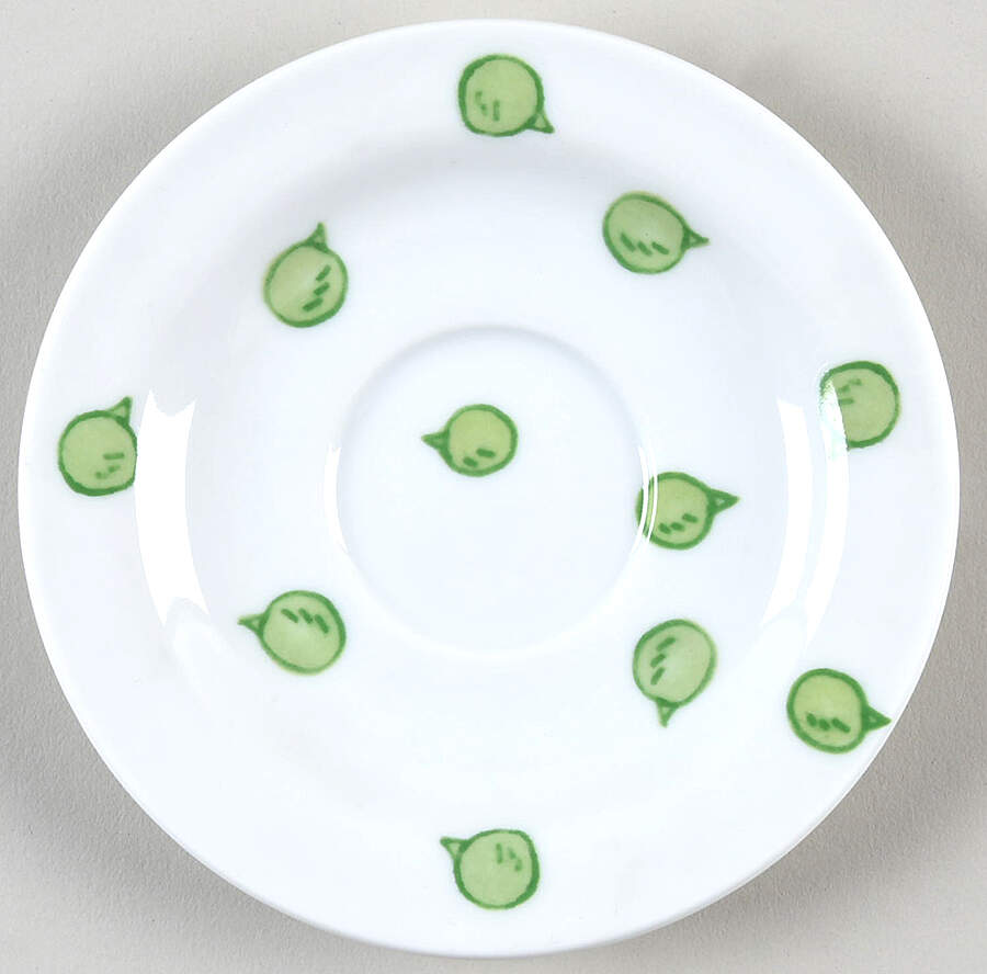 Sweet Pea Saucer for Demitasse Cup by Ginori 1735-1