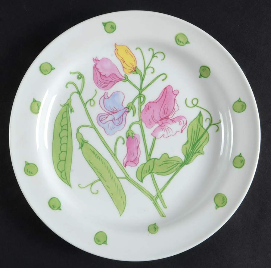 Sweet Pea Salad Plate by Ginori 1735-1