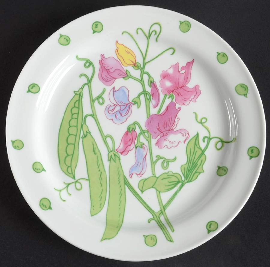 Sweet Pea Luncheon Plate by Ginori 1735-1