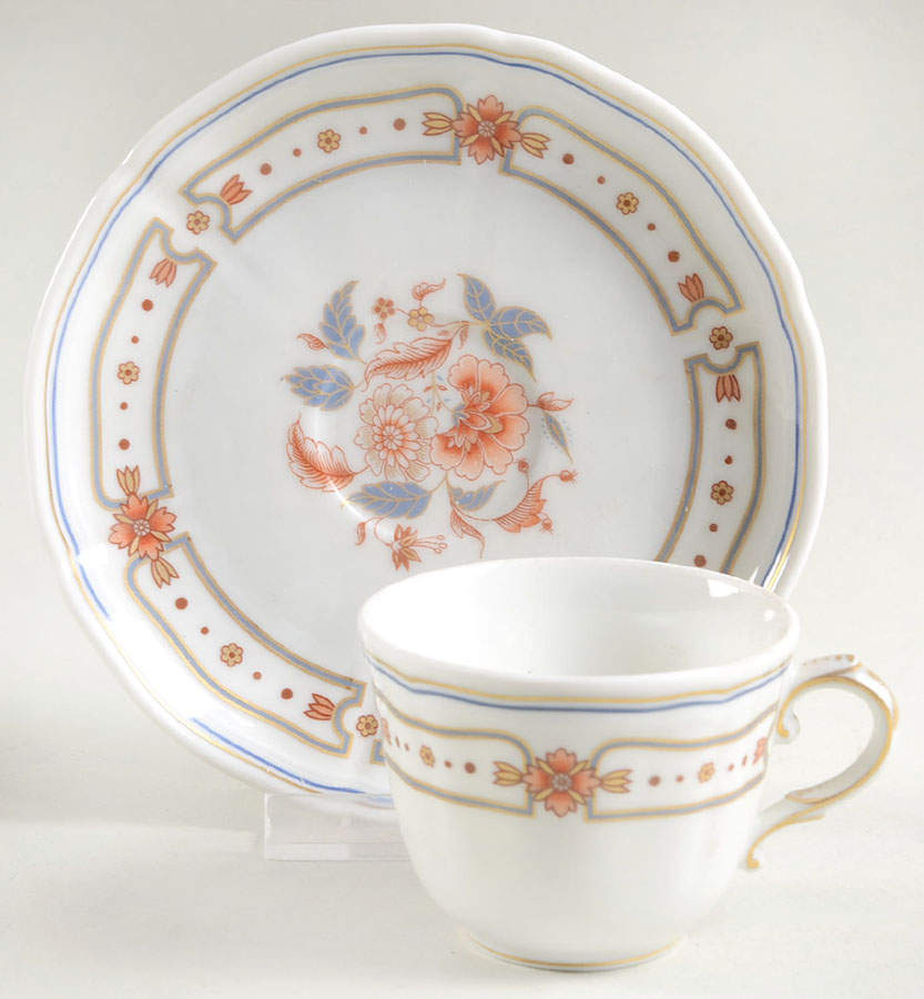 Taormina Flat Demitasse Cup & Saucer Set by Ginori 1735-1
