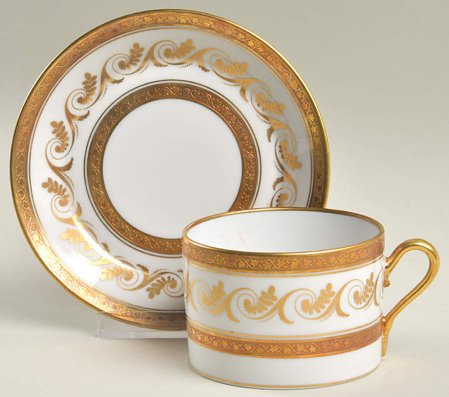 Torino Flat Cup & Saucer Set by Ginori 1735-1
