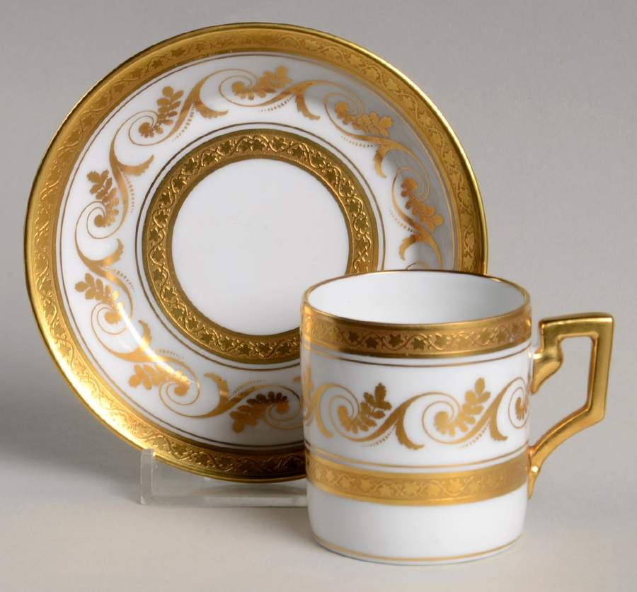 Torino Flat Demitasse Cup & Saucer Set by Ginori 1735-1