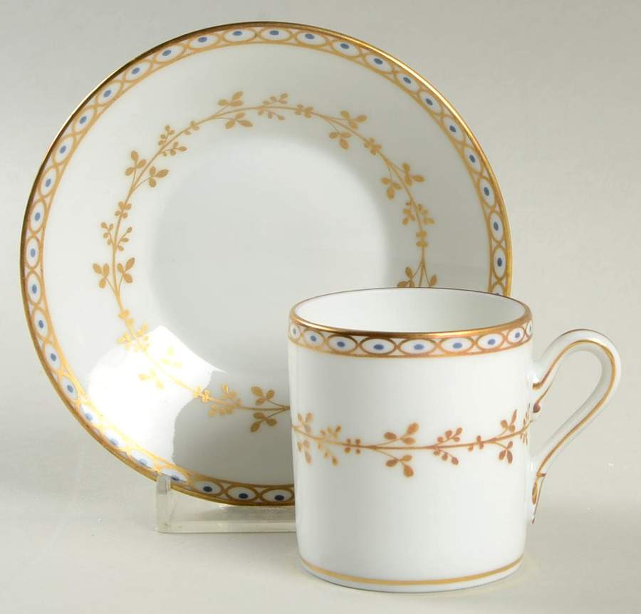 Venezia Flat Demitasse Cup & Saucer Set by Ginori 1735-1