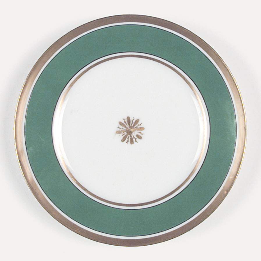 Visconte Green Bread & Butter Plate by Ginori 1735-1