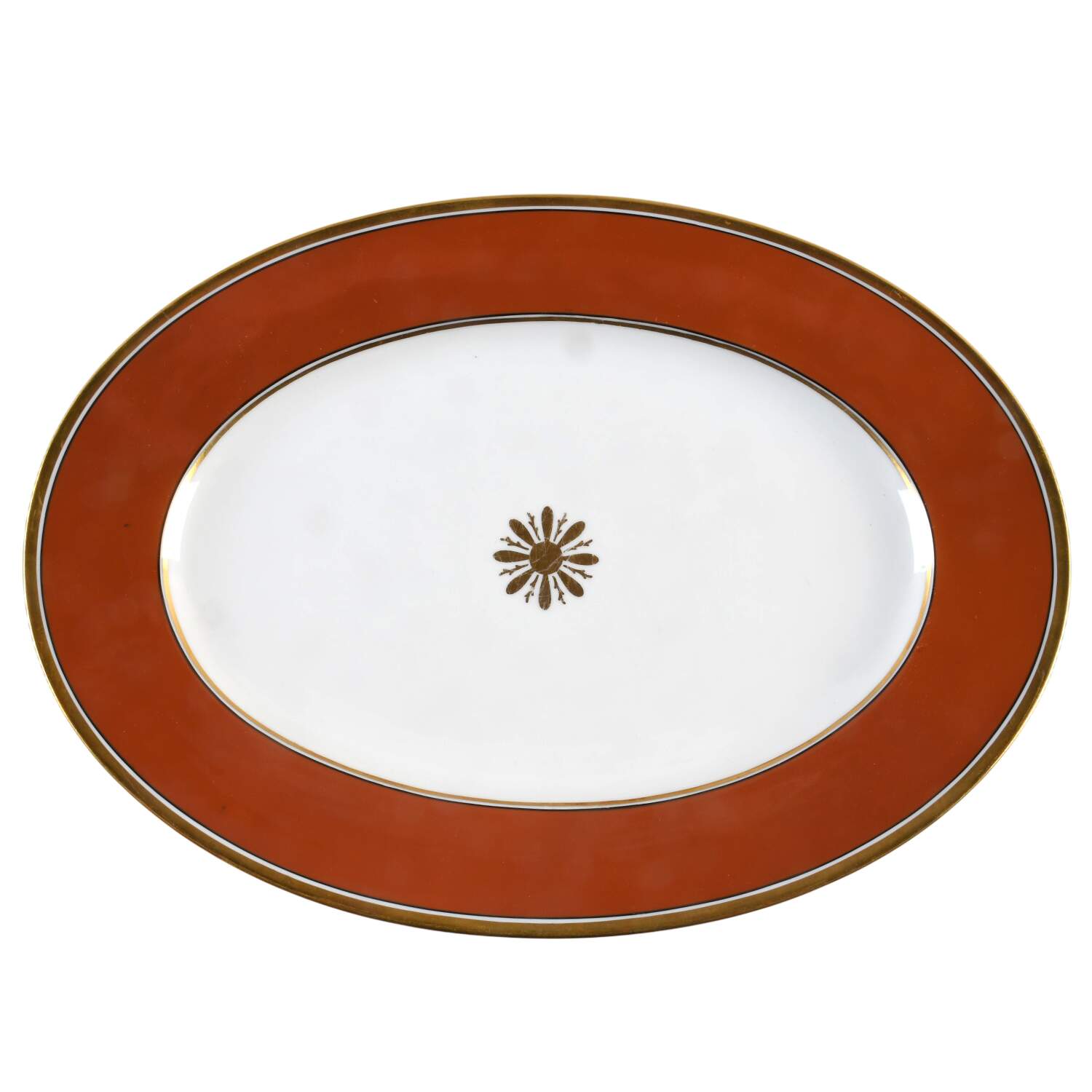 Visconte Red 15" Oval Serving Platter by Ginori 1735-1