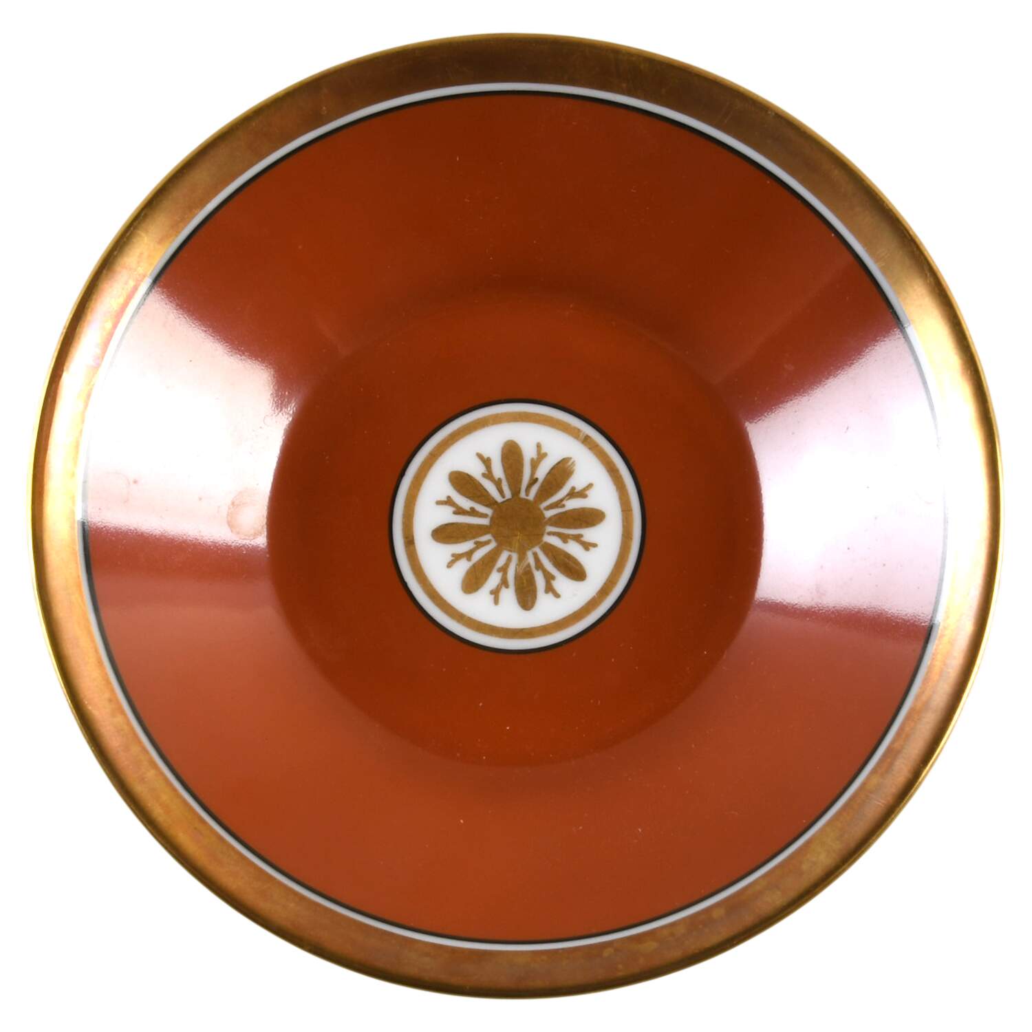Visconte Red Saucer for Demitasse Cup by Ginori 1735-1