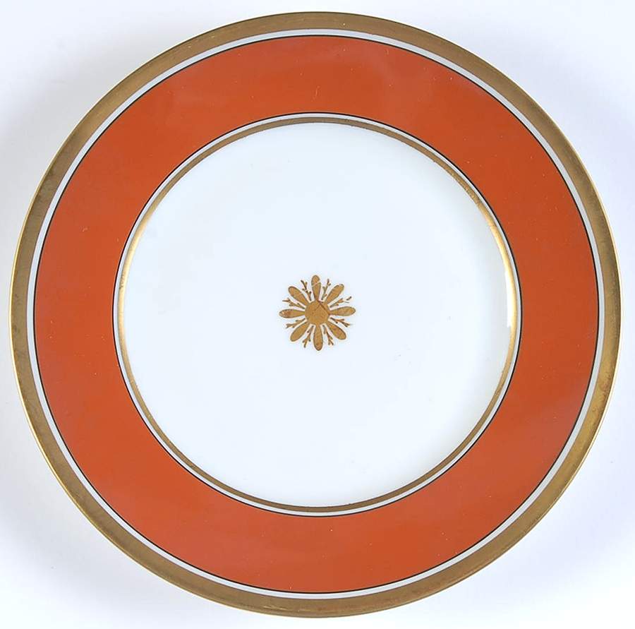 Visconte Red Bread & Butter Plate by Ginori 1735-1
