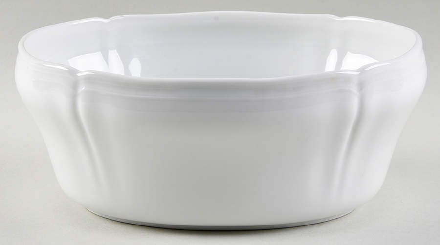 White Antico Doccia 9" Oval Vegetable Bowl by Ginori 1735-1